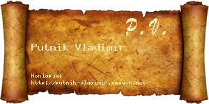 Putnik Vladimir névjegykártya